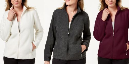 Women’s Fleece Jackets from $18.60 on Macy’s.online (Regularly $47)