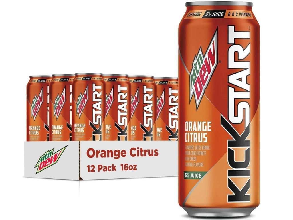 Mountain Dew Kickstart 12-Count in Orange Citrus