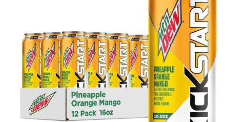 ** Mountain Dew Kickstart 12-Packs from $10.85 Shipped for Amazon Prime Members