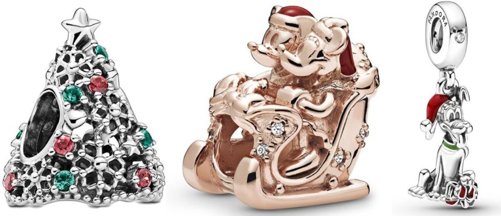 3 Pandora Holiday Charms