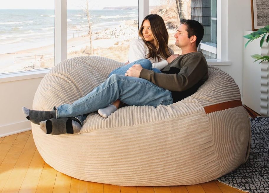 couple sitting in lounger