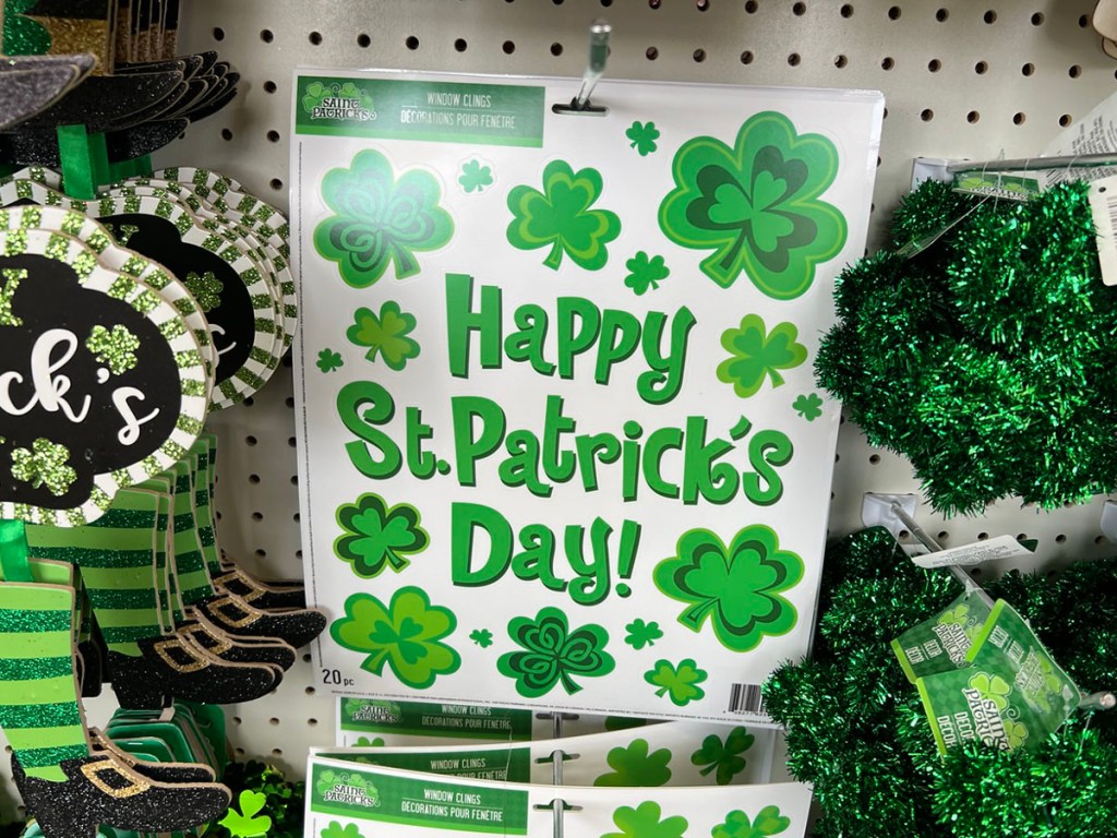 st patricks day decor at dollar tree