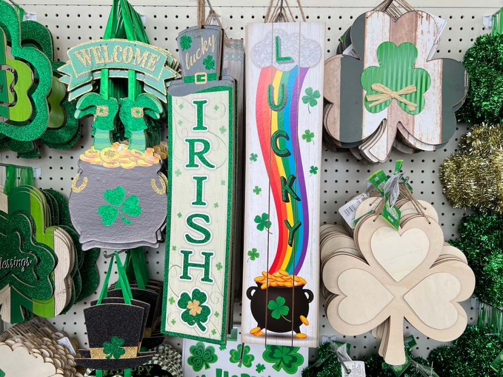 st patricks day decor at dollar tree