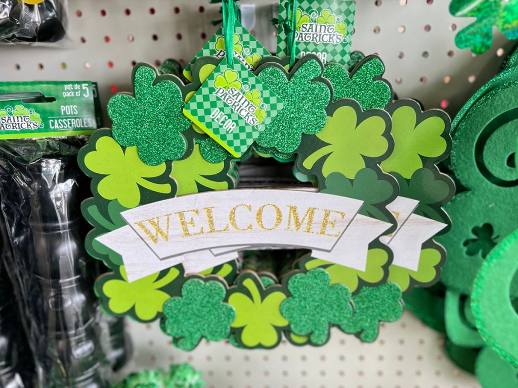 st patricks day decor at dollar tree