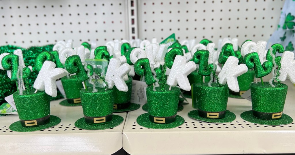 st patricks day decor at dollar tree