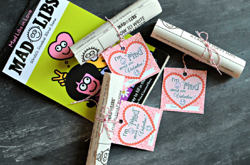 mad libs free printable valentines