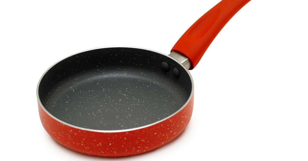 small red frying pan