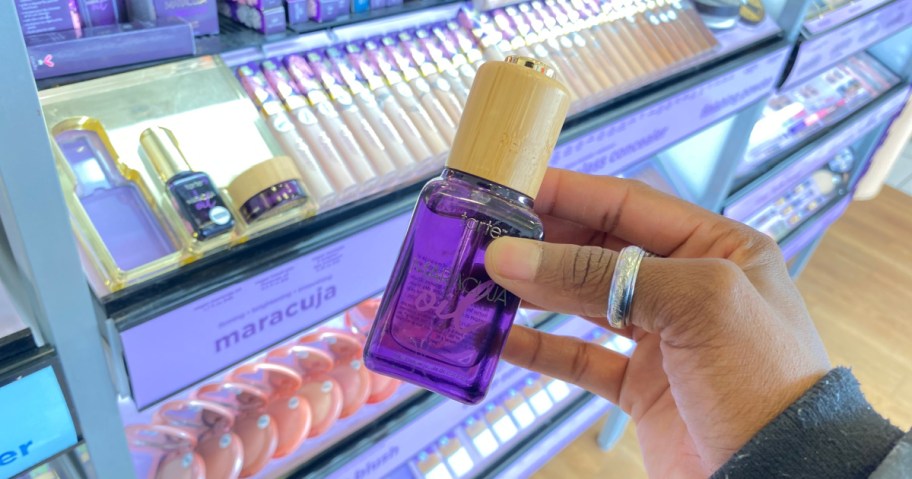 tarte maracuja oil in ULTA in hand