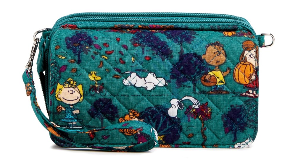 green Peanuts x Vera Bradley crossbody 