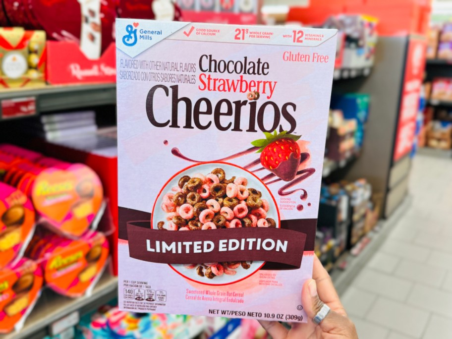 chocolate strawberry cheerios box