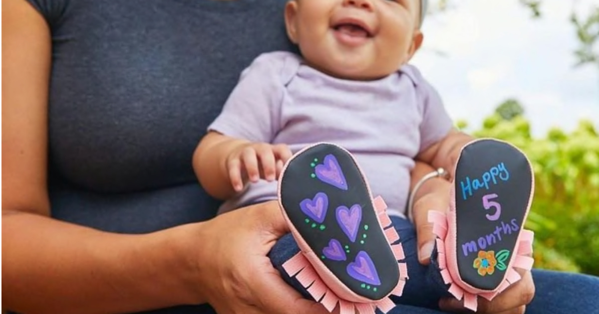 Baby Says Chalkboard Shoes