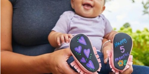 Baby Chalkboard Shoes Only $9.69 Shipped | Write w/ Included Markers, Then Erase & Repeat!