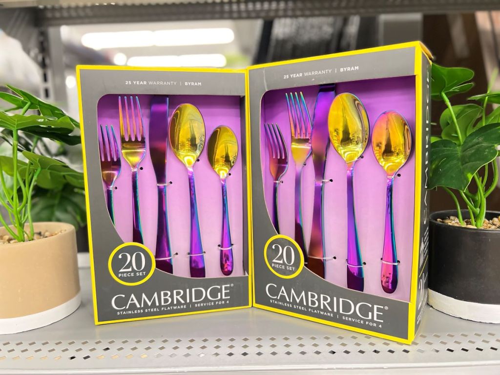 two Cambridge Flatware sets