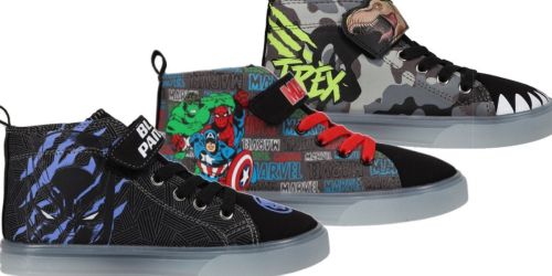 Kids Character Light-Up Sneakers Only $10.50 on Walmart.online | Jurassic World, Avengers & More