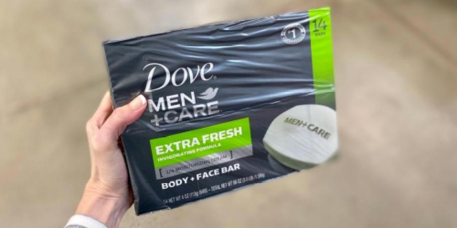 Dove Men+Care Bar Soap 14-Pack Just $8.73 Shipped on Amazon (Only 62¢ Each)