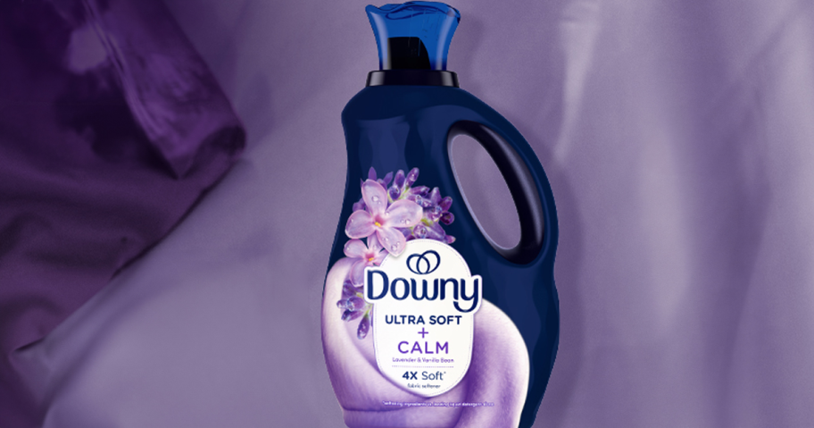 Downy Ultra Soft Bottle on Lavendar sheets