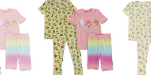 ** Girls 4-Piece Short Sleeve Pajama Set ONLY $4 on Walmart.online (Regularly $15)