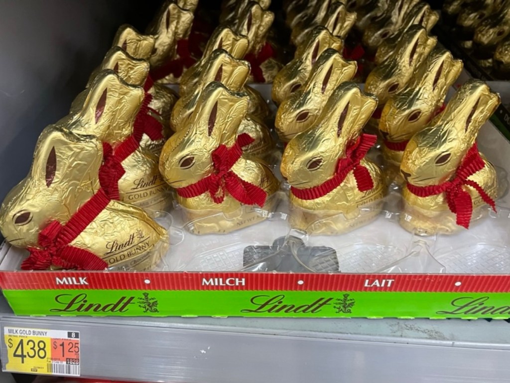 Lindt Milk Chocolate Bunny in store