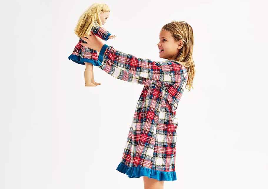 Matching Girl & Doll Pajamas from $7.49 on Kohls.online (Reg. $25)