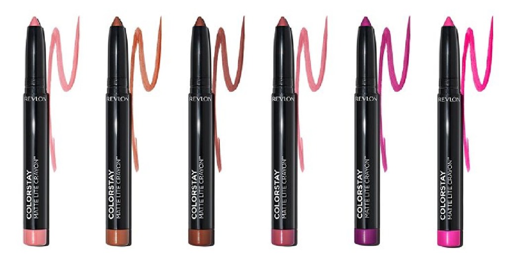 six black lip liners