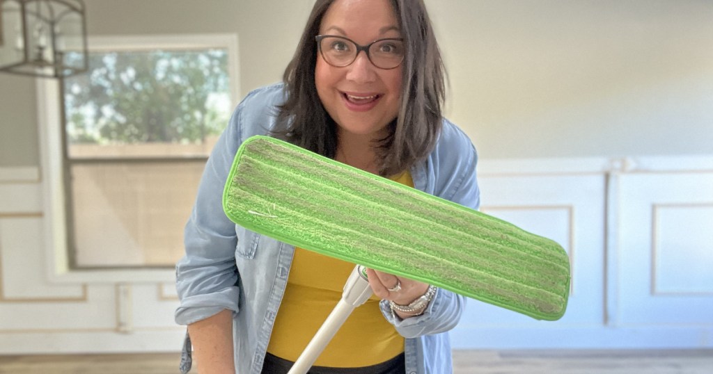 Woman with Turbo Mop