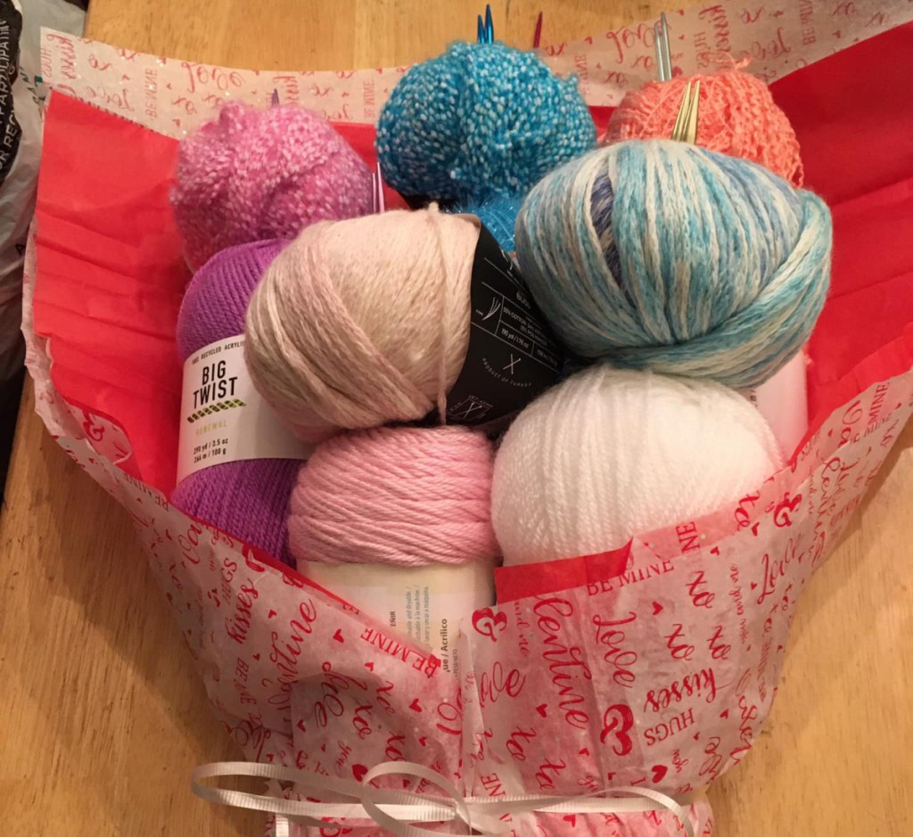 bouquet of yarn