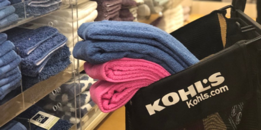 Highly-Rated Kohl’s Big One Bath Towels Just $2.88