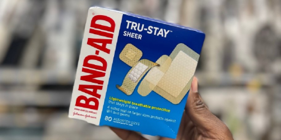 Band-Aid Tru-Stay Sheer Bandages 80-Count Only $3 Shipped on Amazon