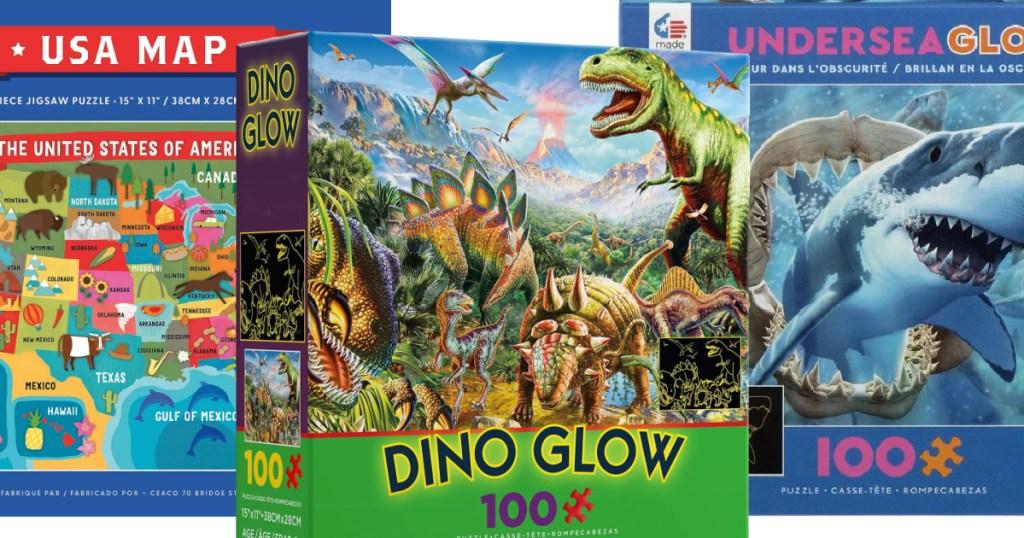 3 Ceaco 100-piece Jigsaw Puzzles