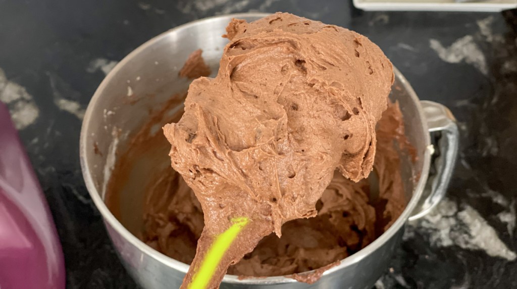 spoonful of brownie batter 