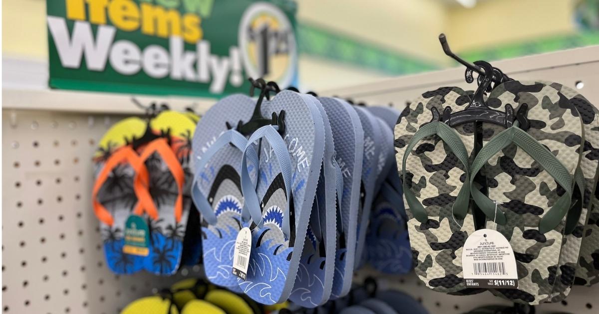 Kids and Adults Summer-Inspired Rubber Flip Flops