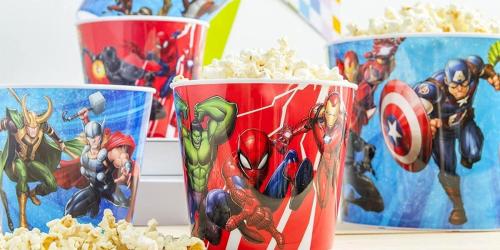 Reusable 4-Piece Popcorn Bowl Sets Only $12.99 on Amazon (Regularly $25) | Marvel, Star Wars & More