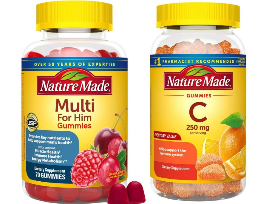 Nature Made Men's Gummies & Vitamin C