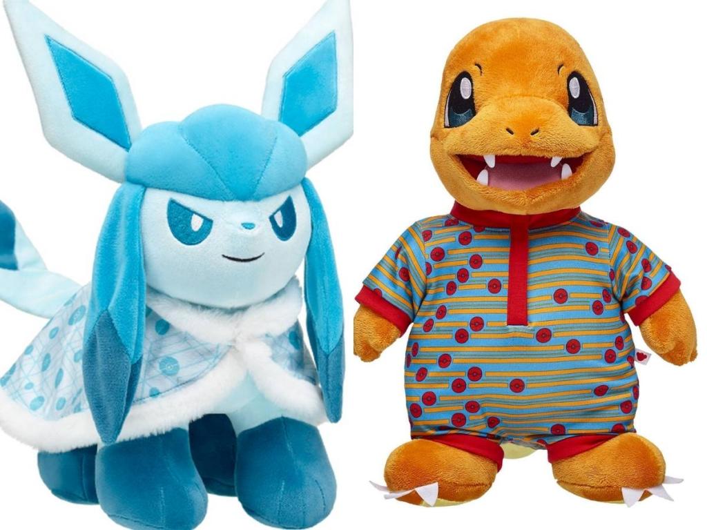 pokemon glaceon and charmander build a bear bundle