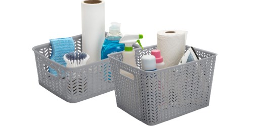 Herringbone Storage Baskets from $4.66 on Amazon (Regularly $12)