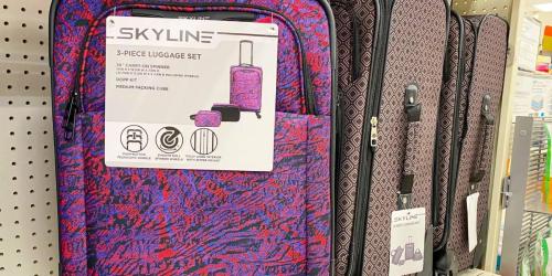 Skyline 3-Piece Luggage Set Only $24.99 on Target.online (Regularly $50)