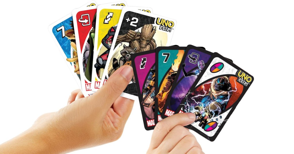 UNO FLIP Marvel Card Game