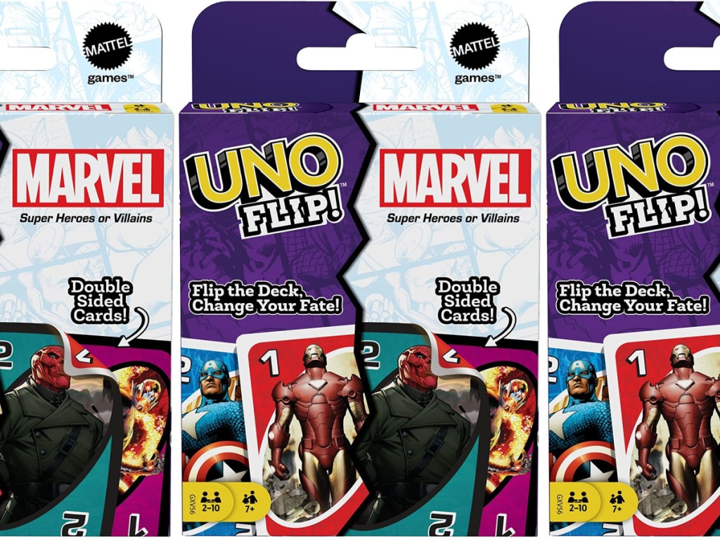 UNO FLIP Marvel Card Game