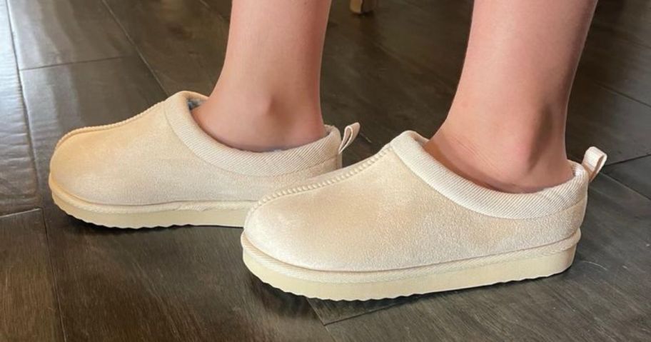 Wonder Nation Little & Big Kid's Cozy Slip-on Slippers