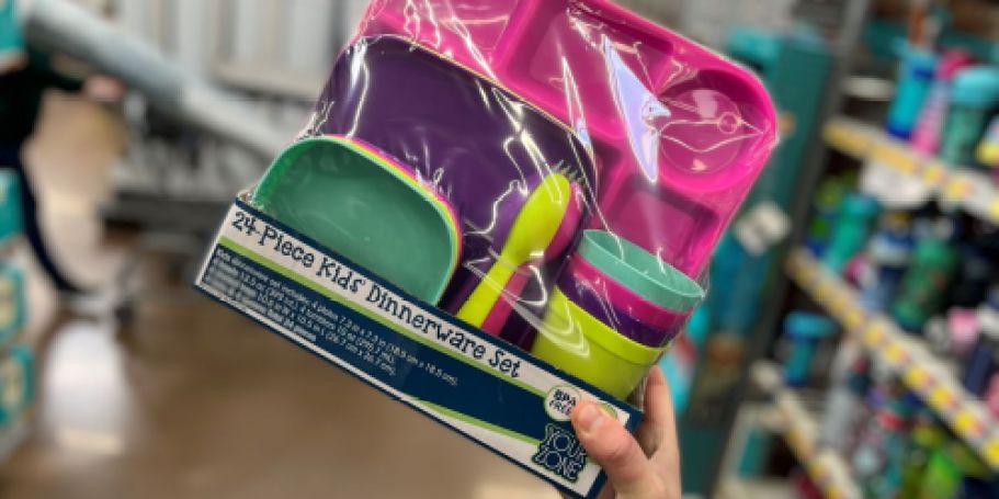 Price Drop: Kids Dinnerware 24-Piece Set Only $4 at Walmart