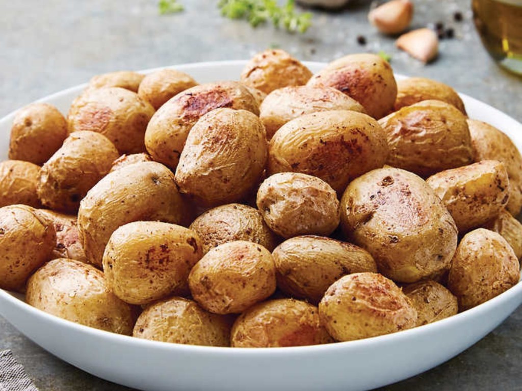 bowl of roasted potatoes