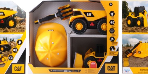 CAT Dump Truck & Front Loader Toy Bundle w/ Hard Hat Only $12.99 on Walmart.online (Reg. $20)