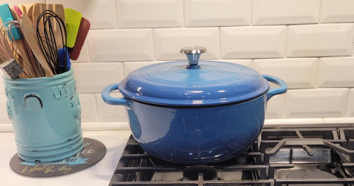 blue dutch oven