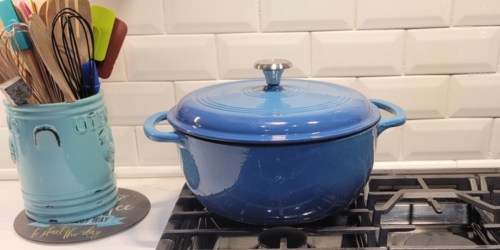 6-Quart Enamel Cast-Iron Dutch Oven Only $39.99 Shipped | 3 Color Choices