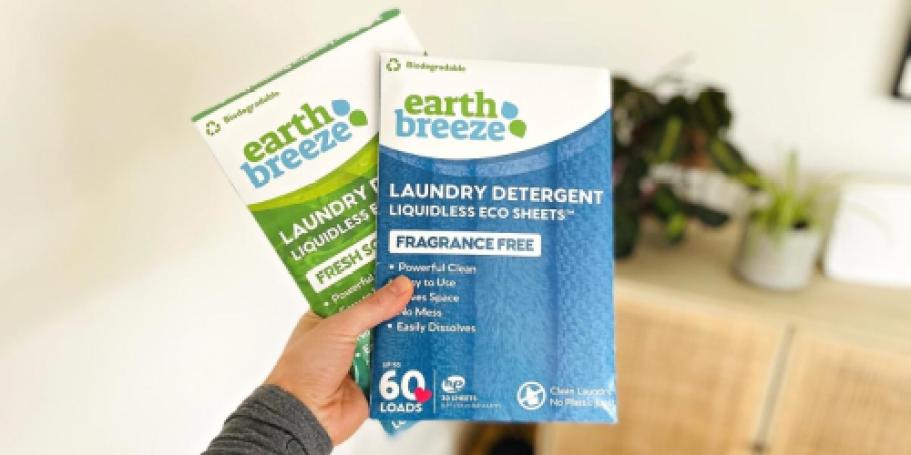 Earth Breeze Laundry Sheets Just $9.69 Shipped on Amazon (Only 16¢ Per Load!)