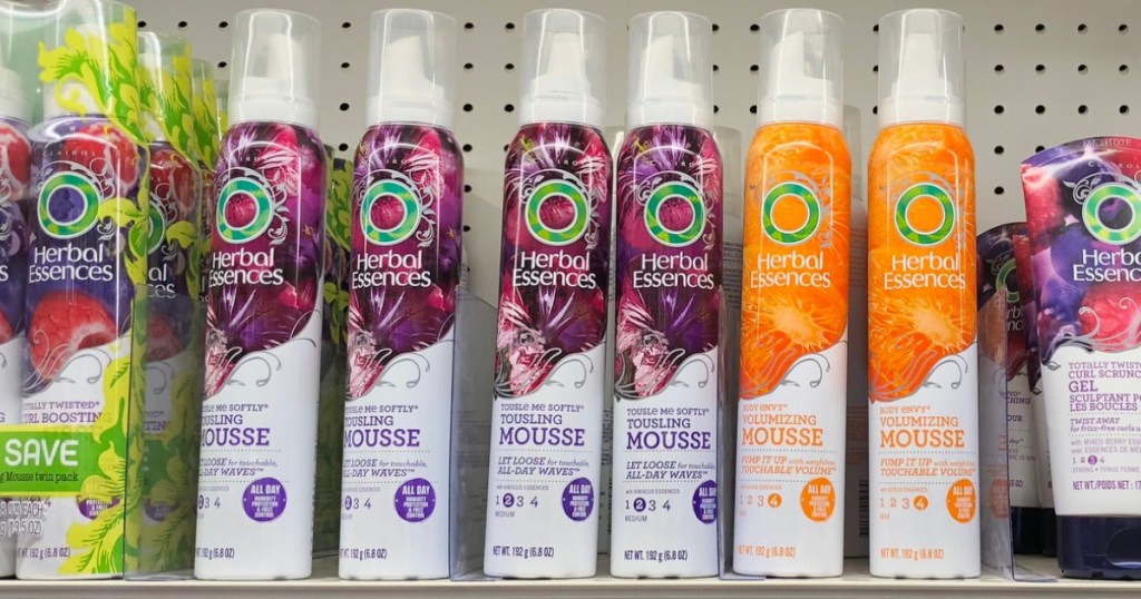 Herbal Essence Mousse on shelf