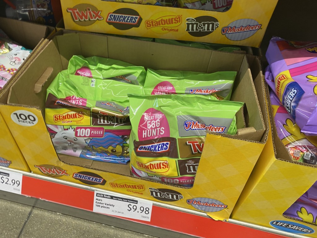 bags of Easter candy in store