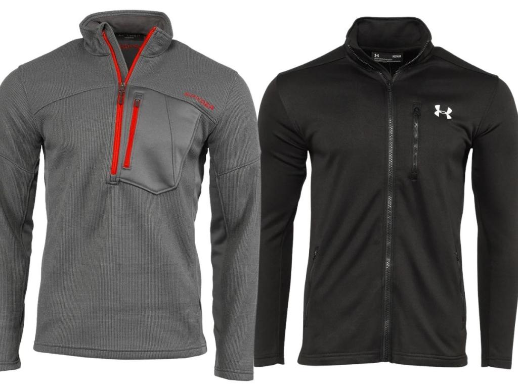 men's spyder and under armour zip jackets