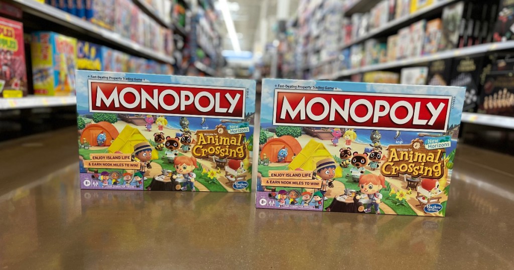 Monopoly Animal Crossing Board Game on store floor