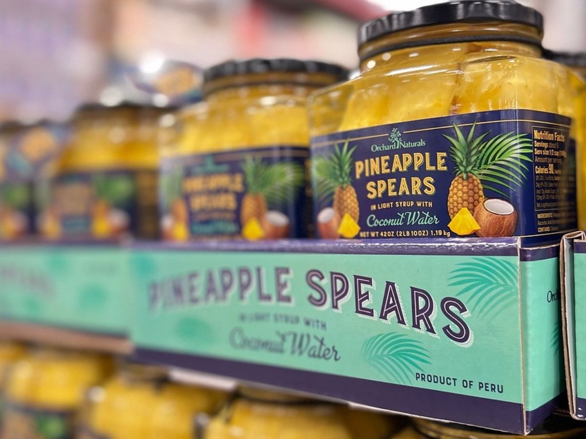 box of Sam's Club Pineapple Spears